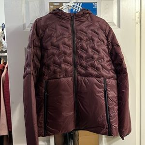 Old Navy Puffer lightweight Jacket with Hood sz L